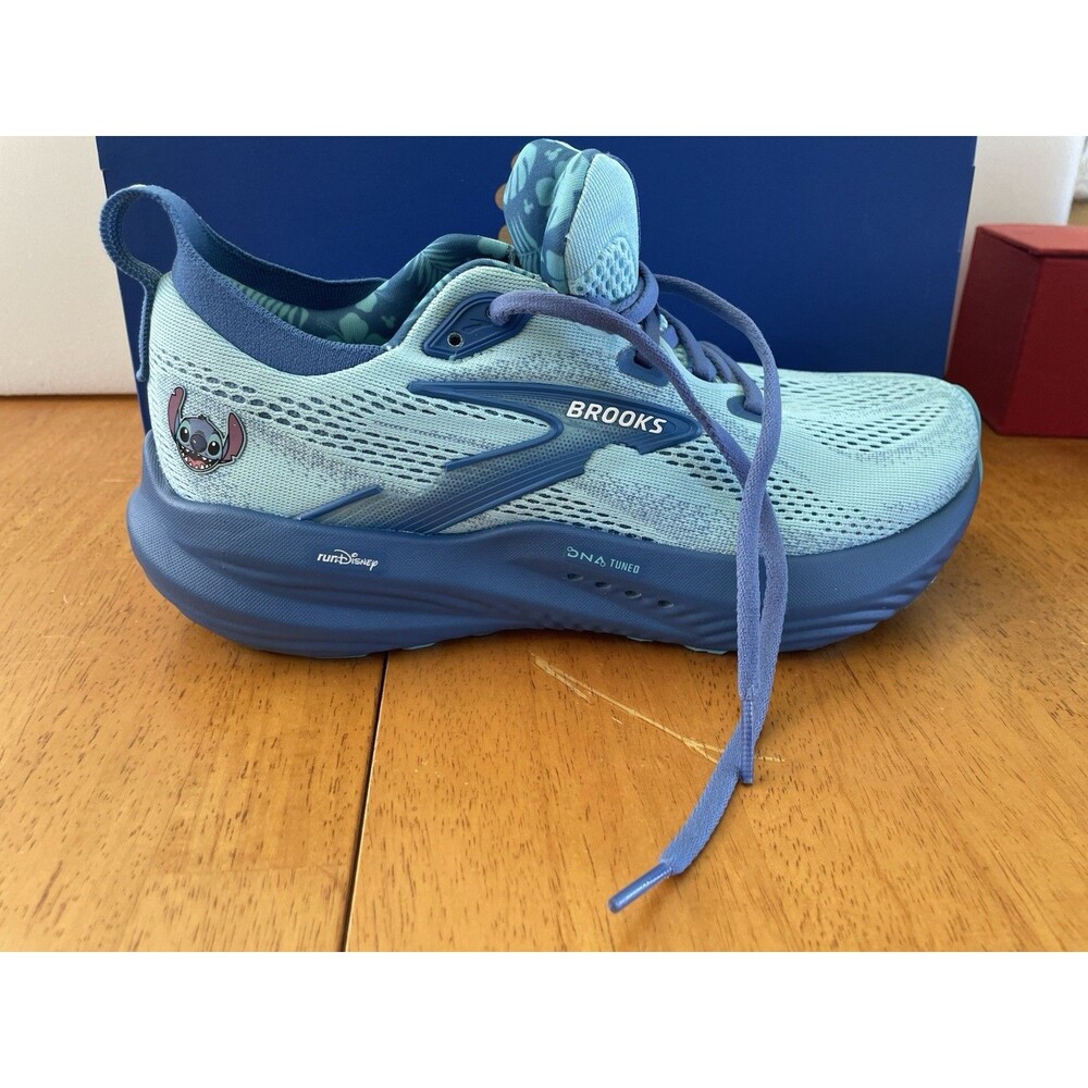 Brooks runDisney Glycerin 22 Stitch Women Size 8B Blue Red White Limited NIB - Picture 5 of 16